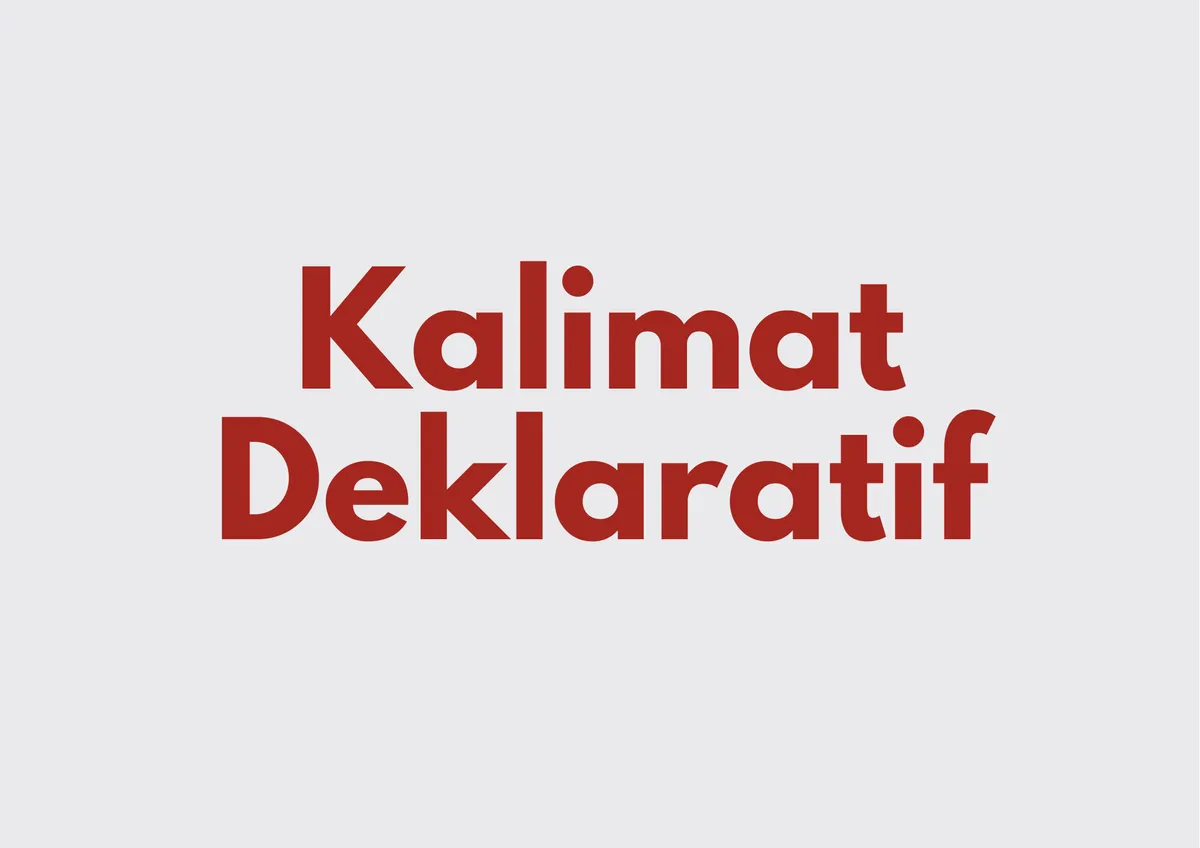 Ilustrasi Kalimat Deklaratif