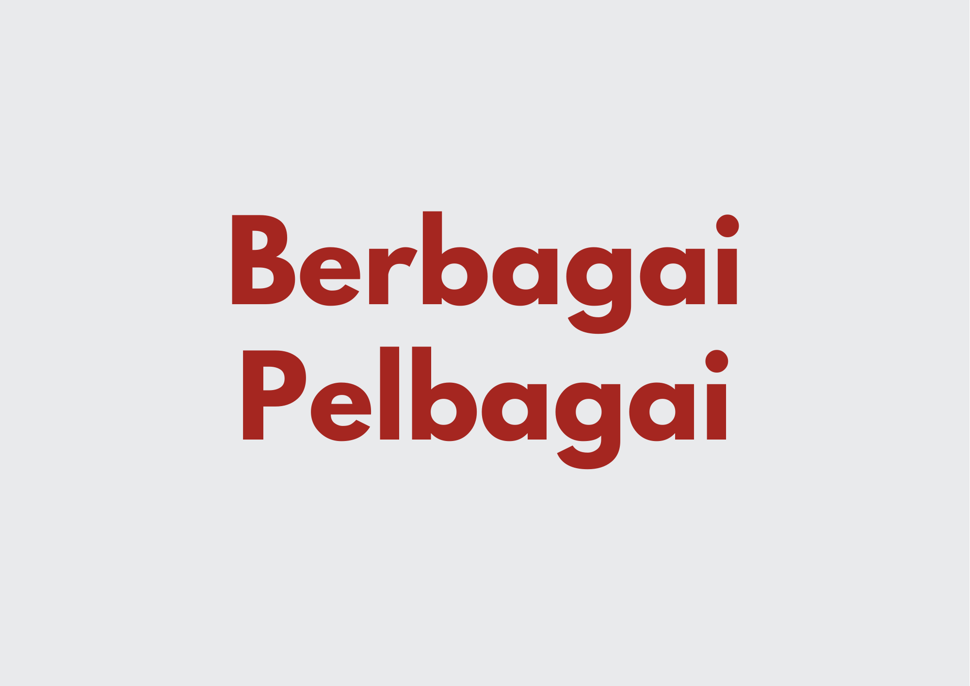 Ilustrasi Berbagai dan Perlbagai