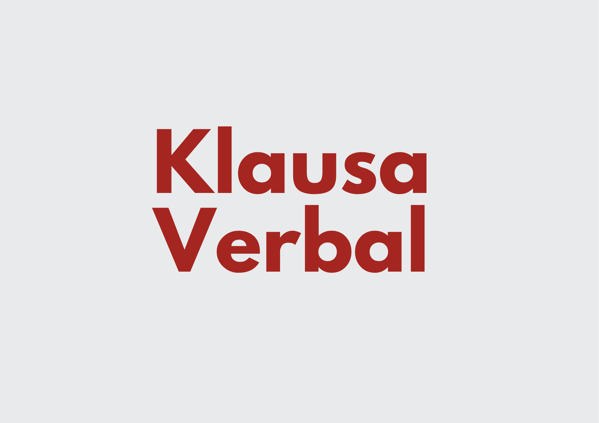 Ilustrasi Jenis Klausa Verbal