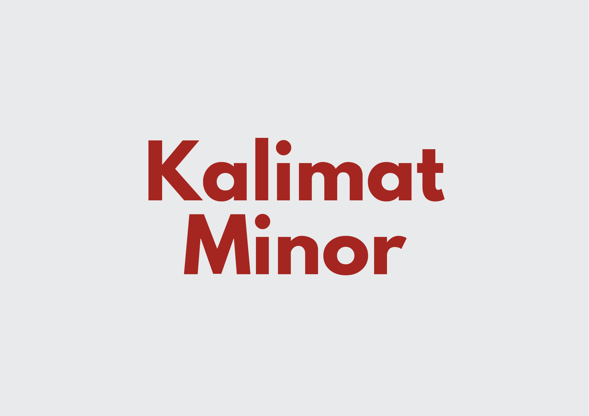 Ilustrasi Kalimat Minor