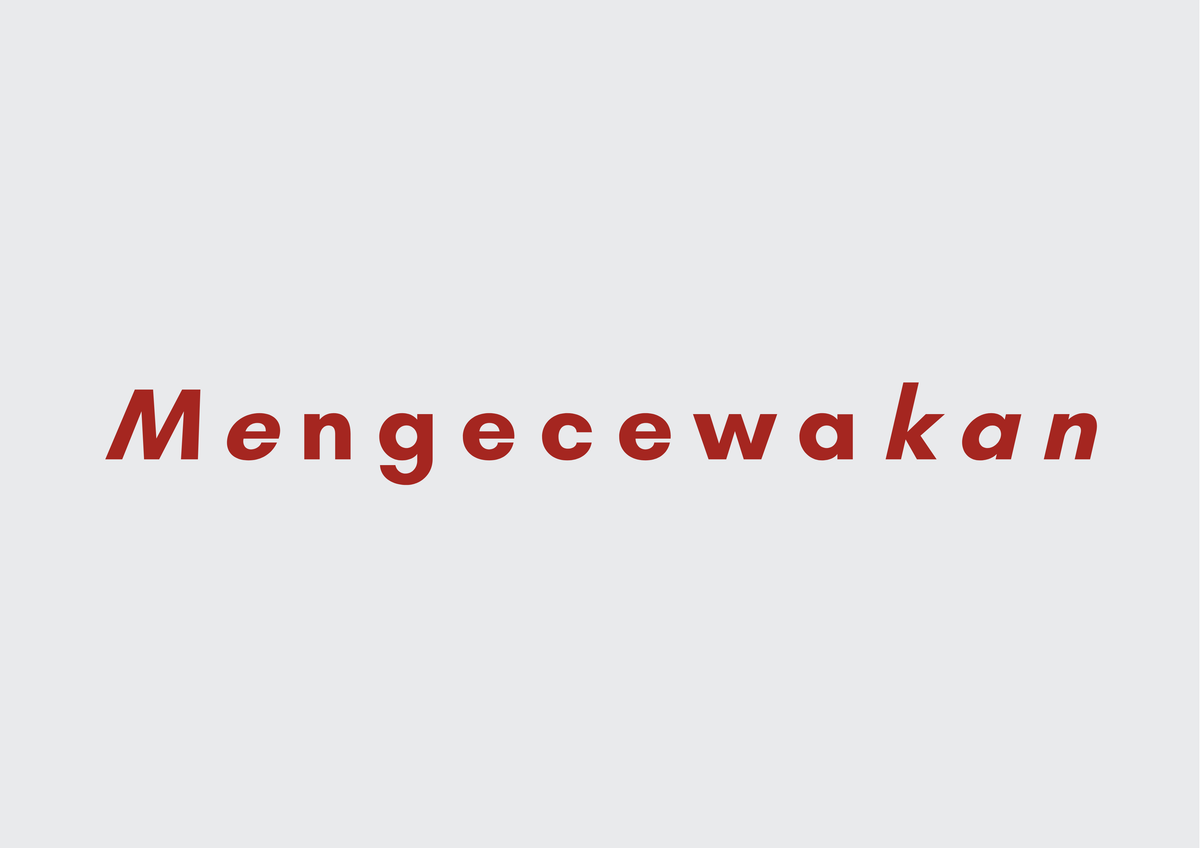 Ilustrasi “Mengecewakan”: Verba dan Adjektiva