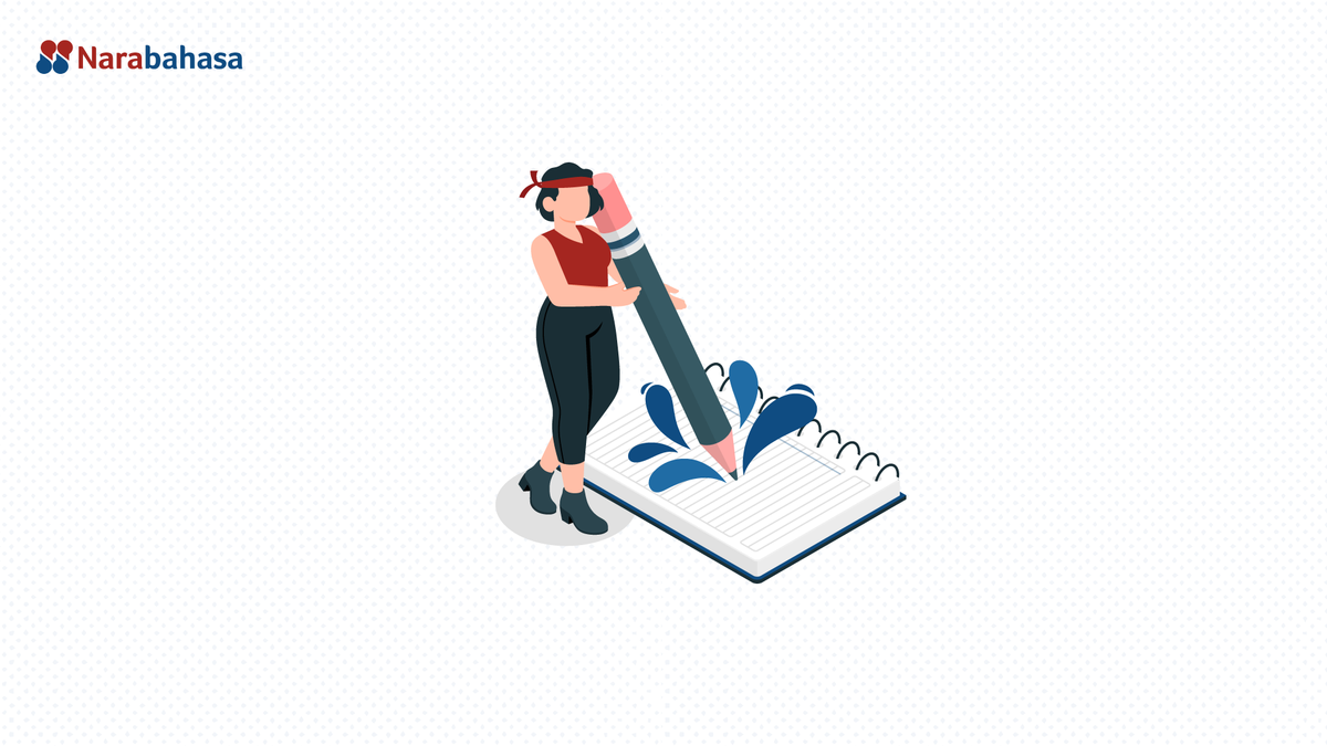 Ilustrasi menulis butuh stamina