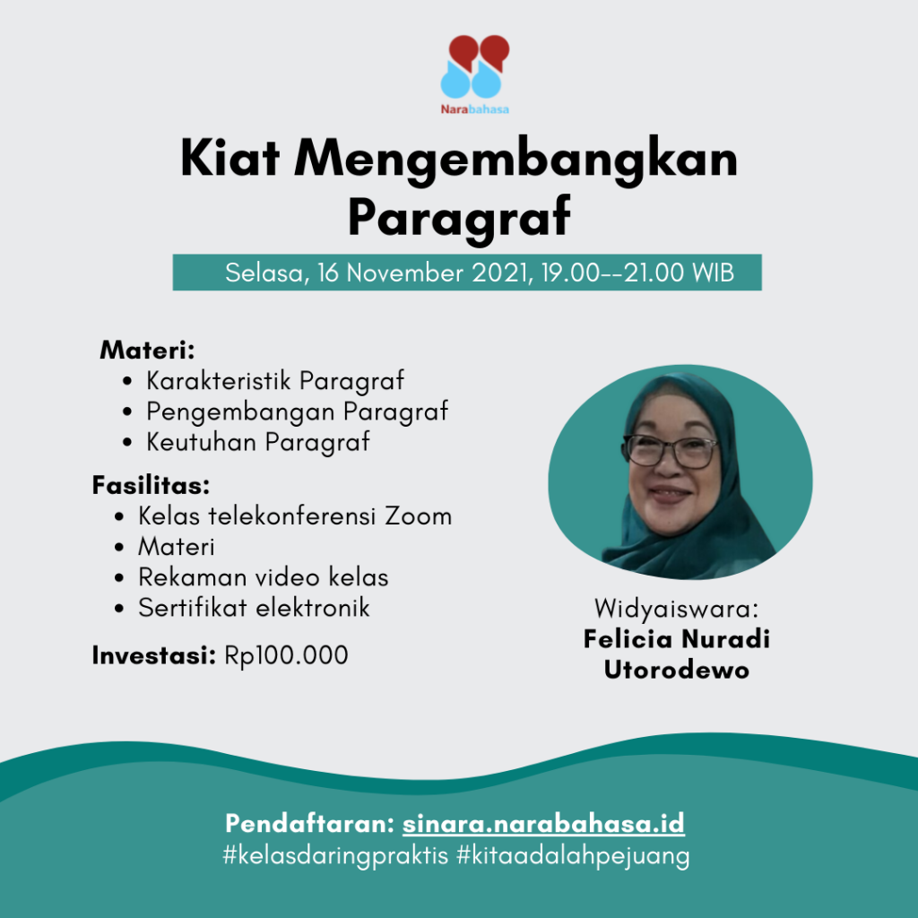 kiat mengembangkan paragraf